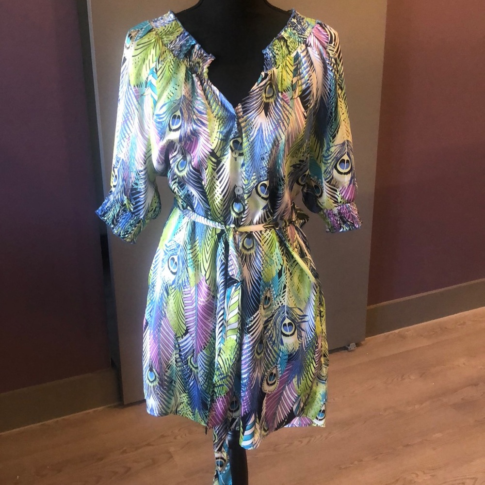 Multicolor Mini Dress